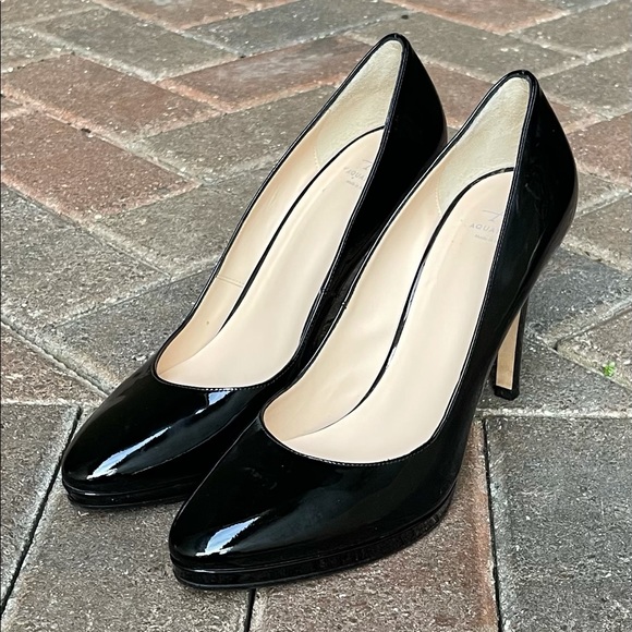 Aquatalia black patent leather platform pumps - Picture 2 of 10